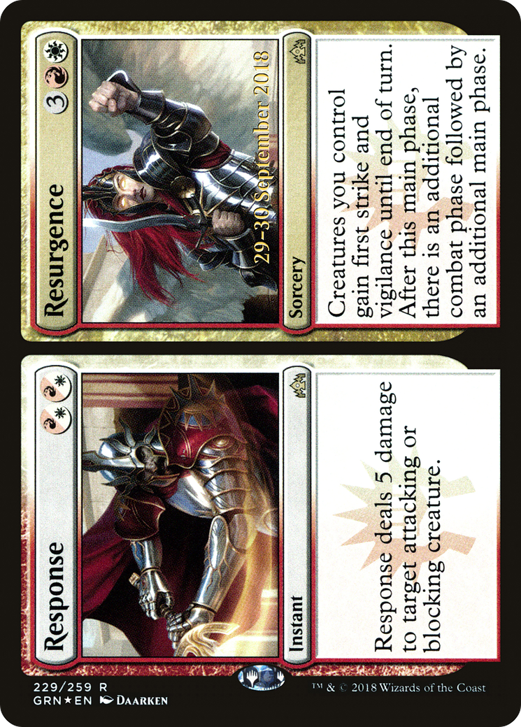 Response // Resurgence  [Guilds of Ravnica Prerelease Promos]