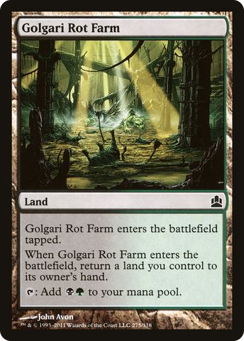 Golgari Rot Farm [Commander 2011]