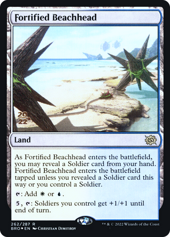 Fortified Beachhead [The Brothers' War: Prerelease Promos]
