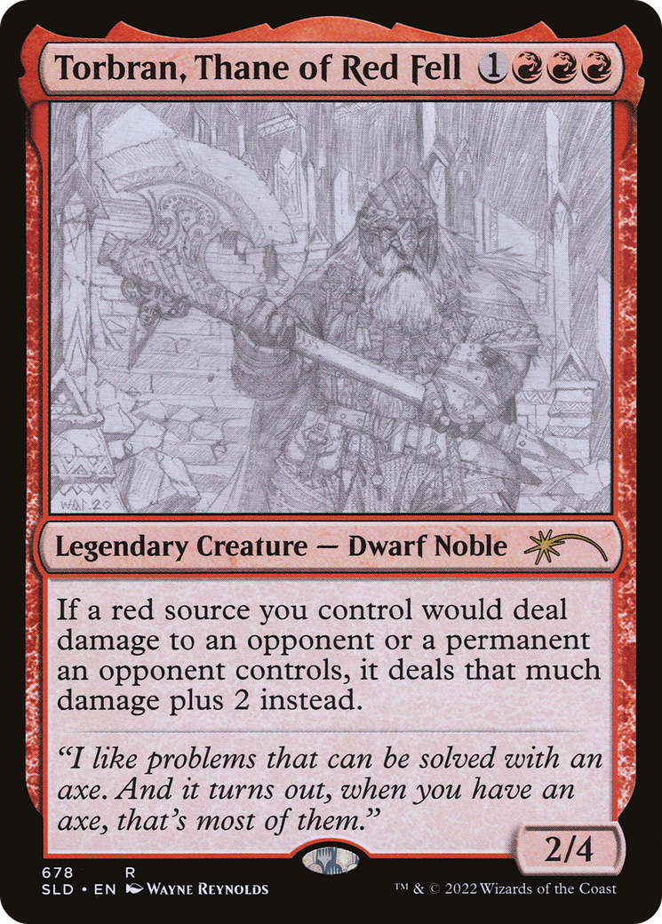 Torbran, Thane of Red Fell (Sketch) [Secret Lair Drop Promos]