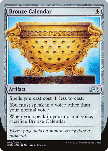 Bronze Calendar [Unsanctioned]