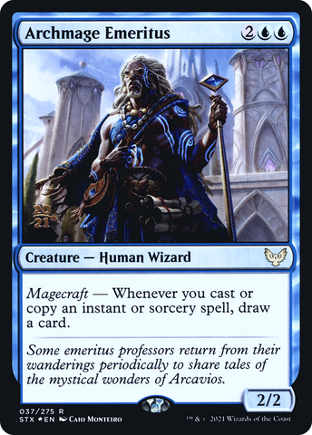 Archmage Emeritus [Strixhaven: School of Mages Prerelease Promos]