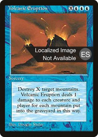Volcanic Eruption [Fourth Edition Foreign Black Border]