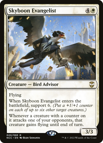 Skyboon Evangelist (Promo Pack) [Streets of New Capenna Commander Promos]