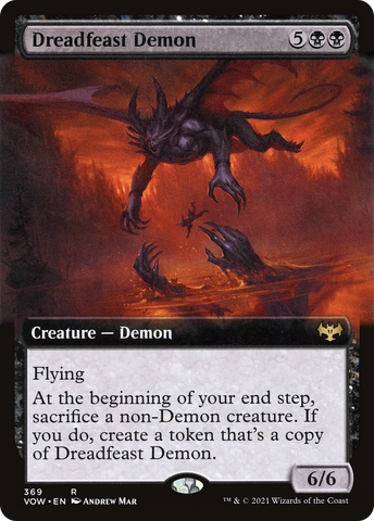 Dreadfeast Demon (Extended) [Innistrad: Crimson Vow]