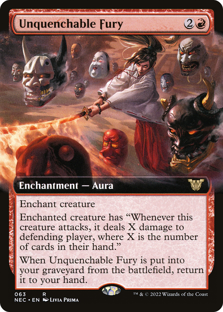 Unquenchable Fury (Extended) [Kamigawa: Neon Dynasty Commander]
