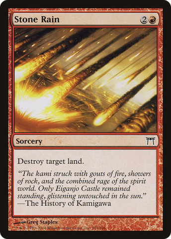 Stone Rain [Champions of Kamigawa]