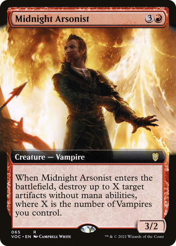 Midnight Arsonist (Extended) [Innistrad: Crimson Vow Commander]