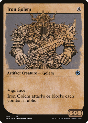 Iron Golem (Showcase) [Dungeons & Dragons: Adventures in the Forgotten Realms]