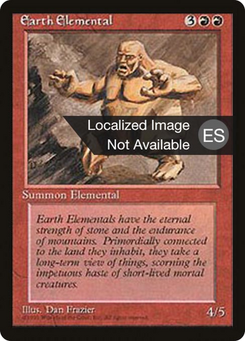 Earth Elemental [Fourth Edition Foreign Black Border]
