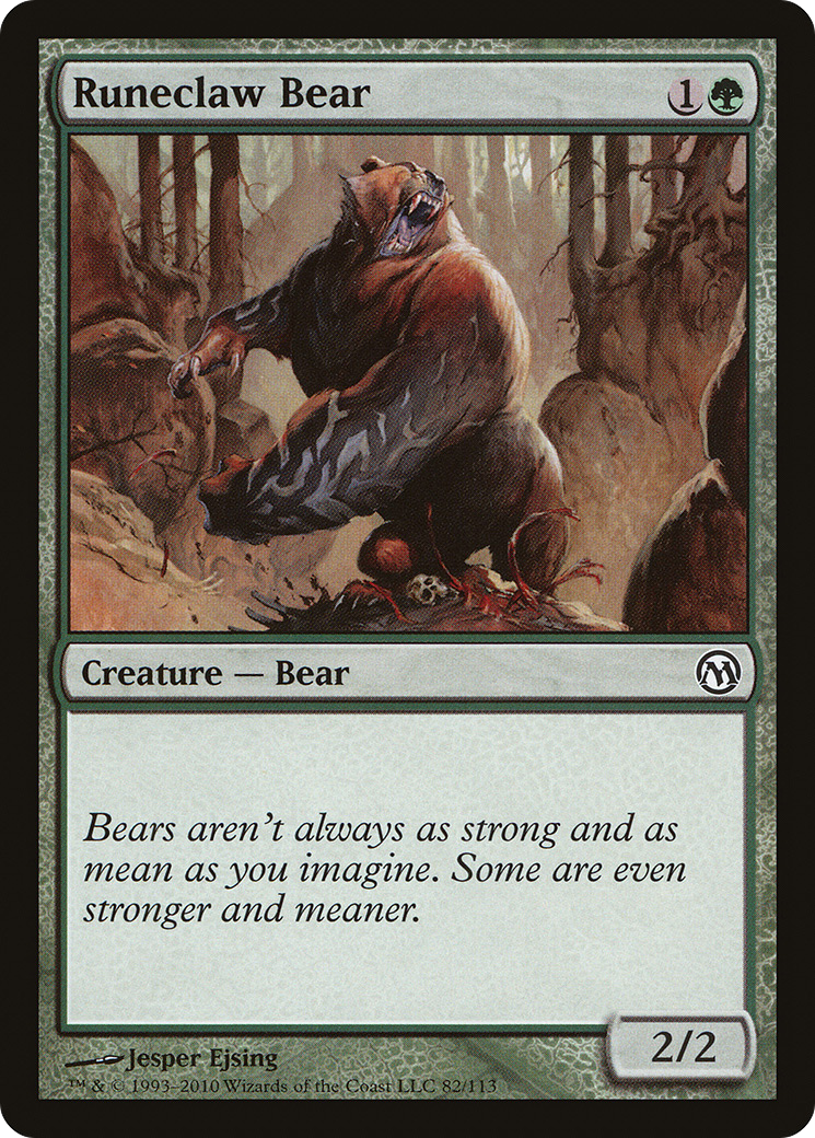 Runeclaw Bear [Duels of the Planeswalkers]
