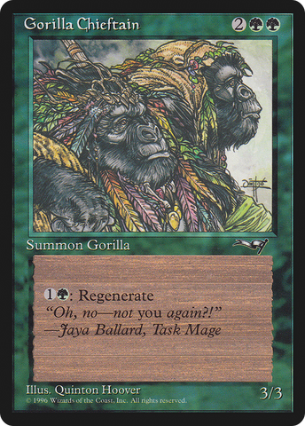 Gorilla Chieftain (Four Gorilla Art) [Alliances]