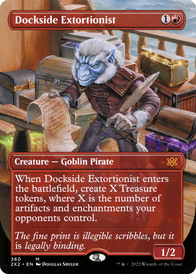 Dockside Extortionist (Borderless Alternate Art) [Double Masters 2022]