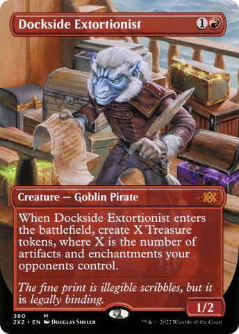 Dockside Extortionist (Borderless Alternate Art) [Double Masters 2022]