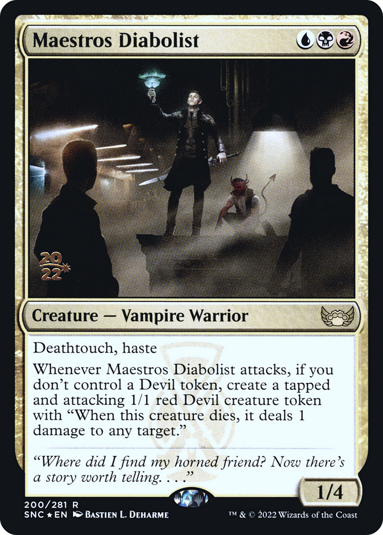 Maestros Diabolist [Streets of New Capenna Prerelease Promos]