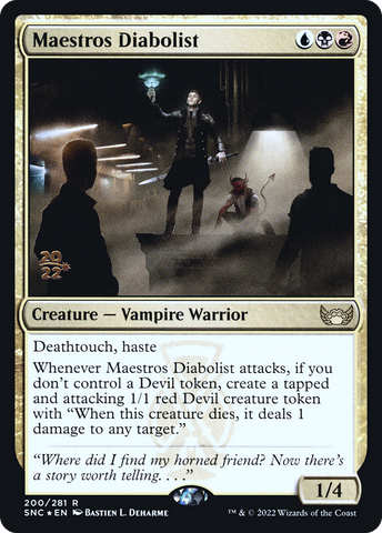 Maestros Diabolist [Streets of New Capenna Prerelease Promos]