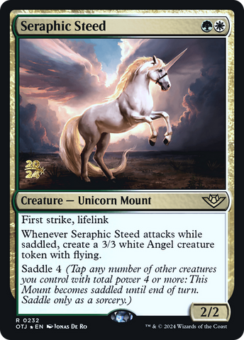 Seraphic Steed [Outlaws of Thunder Junction Prerelease Promos]