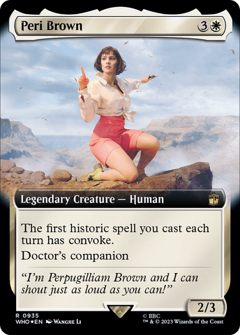 Peri Brown (Extended Art) (Surge Foil) [Doctor Who]