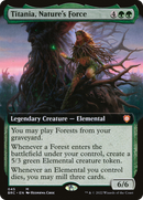 Titania, Nature's Force (Extended Art) [The Brothers' War Commander]