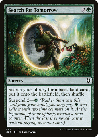 Search for Tomorrow [Commander Legends: Battle for Baldur's Gate]