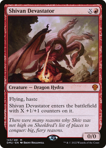 Shivan Devastator (Promo Pack) [Dominaria United Promos]