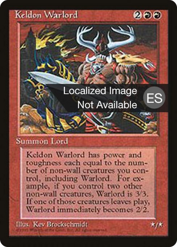 Keldon Warlord [Fourth Edition Foreign Black Border]