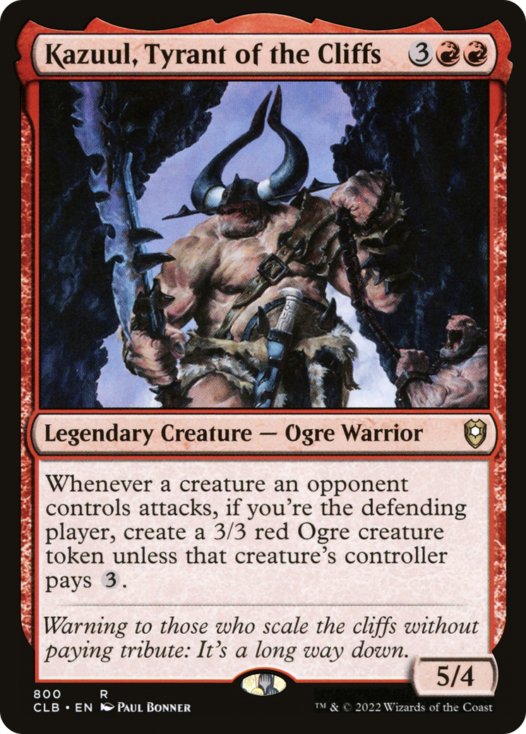 Kazuul, Tyrant of the Cliffs [Commander Legends: Battle for Baldur's Gate]