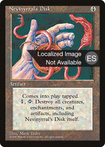 Nevinyrral's Disk [Fourth Edition Foreign Black Border]