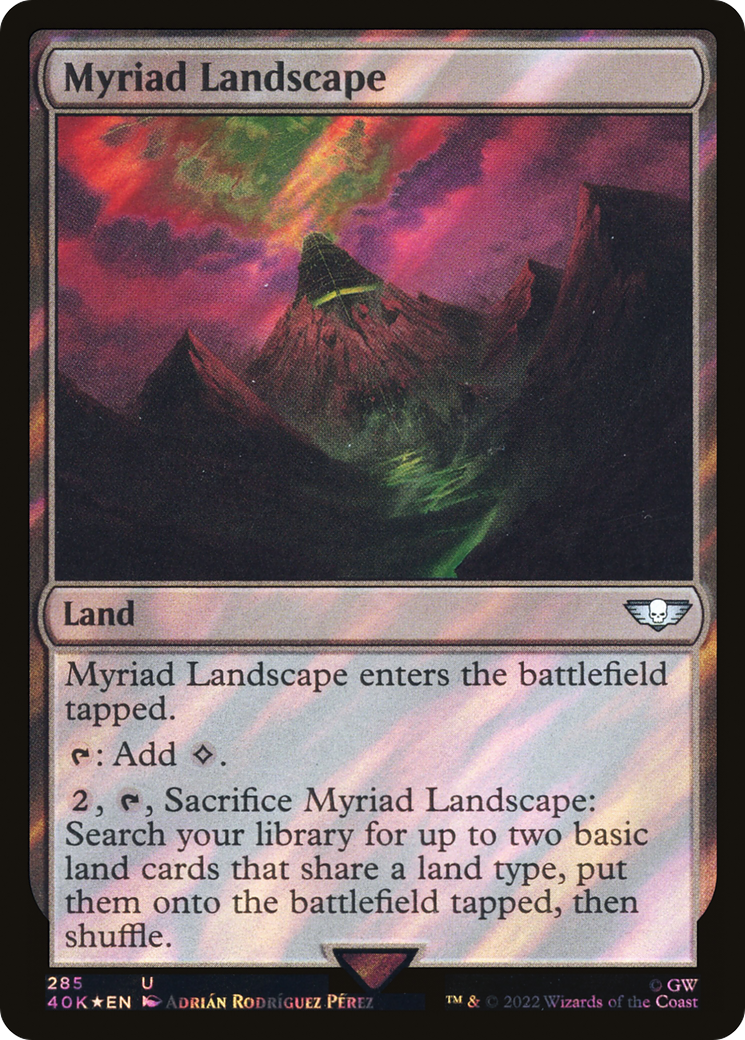 Myriad Landscape (Surge Foil) [Universes Beyond: Warhammer 40,000]