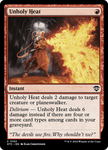 Unholy Heat [Outlaws of Thunder Junction Commander]