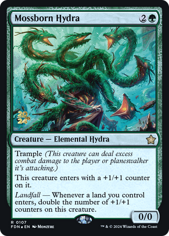 Mossborn Hydra [Foundations Prerelease Promos]