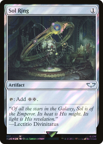 Sol Ring (251) (Surge Foil) [Universes Beyond: Warhammer 40,000]