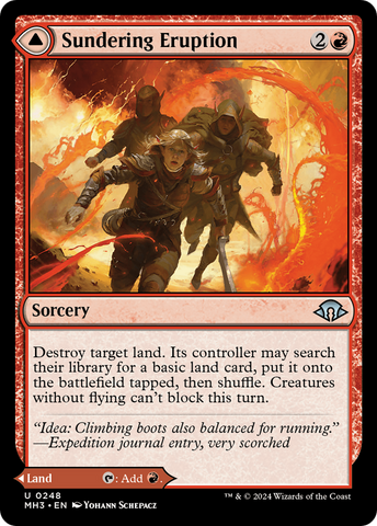 Sundering Eruption // Volcanic Fissure [Modern Horizons 3]