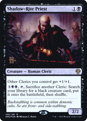 Shadow-Rite Priest [Dominaria United Prerelease Promos]