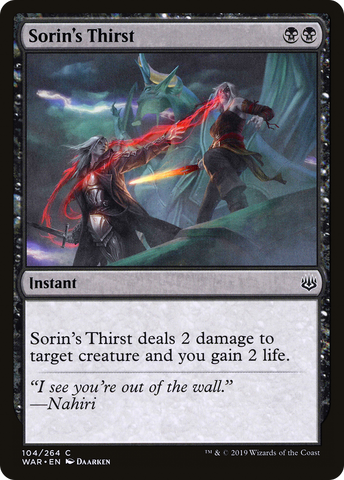 Sorin's Thirst [War of the Spark]