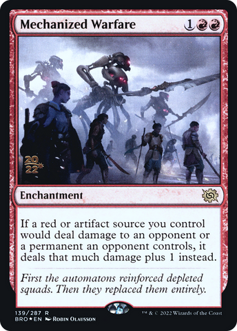 Mechanized Warfare [The Brothers' War: Prerelease Promos]