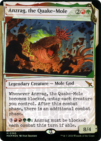 Anzrag, the Quake-Mole (Showcase) (Invisible Ink) [Murders at Karlov Manor]