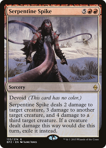 Serpentine Spike [Battle for Zendikar]