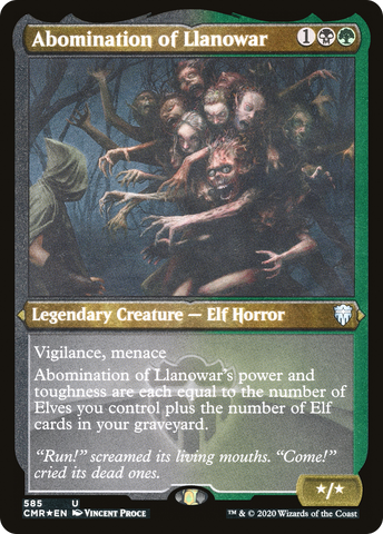 Abomination of Llanowar [Commander Legends Etched]