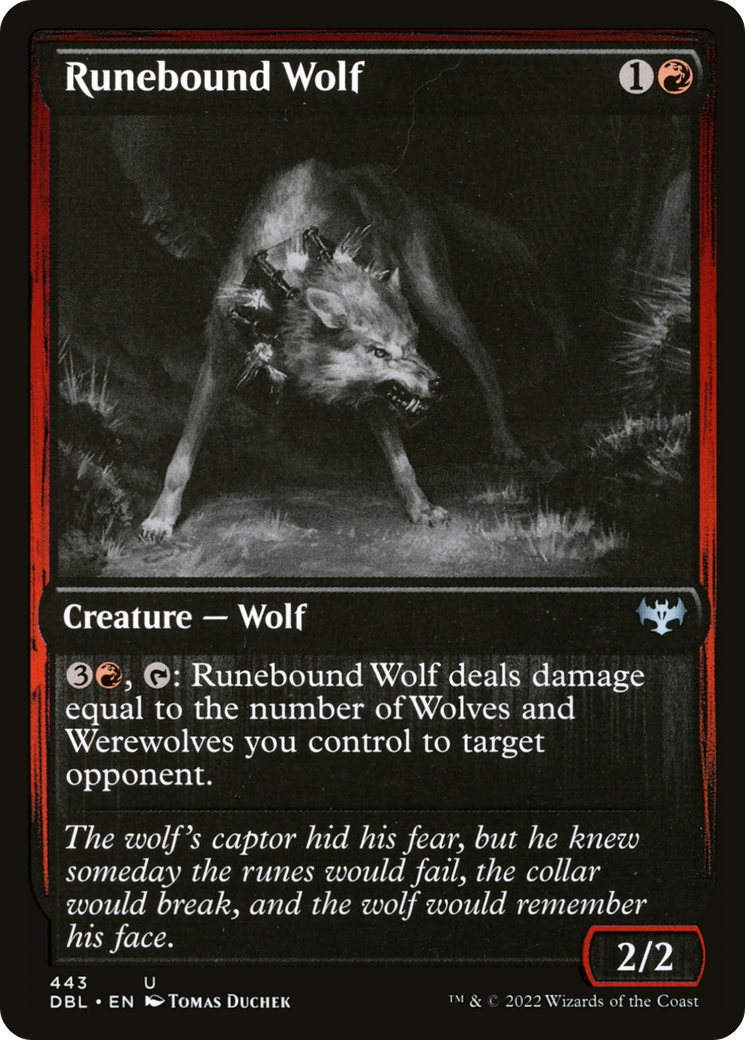 Runebound Wolf [Innistrad: Double Feature]