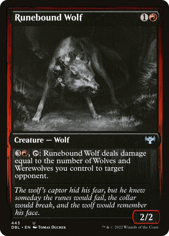 Runebound Wolf [Innistrad: Double Feature]