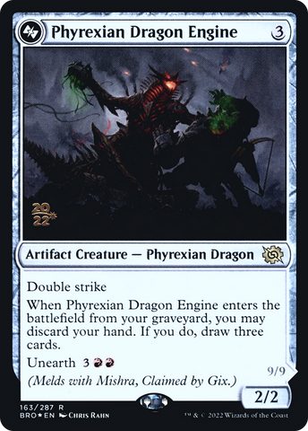 Phyrexian Dragon Engine [The Brothers' War: Prerelease Promos]