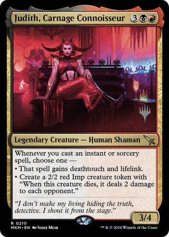 Judith, Carnage Connoisseur (Promo Pack) [Murders at Karlov Manor Promos]