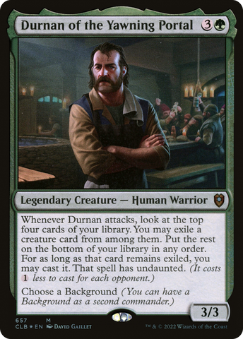Durnan of the Yawning Portal [Commander Legends: Battle for Baldur's Gate]