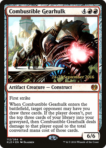 Combustible Gearhulk  [Kaladesh Prerelease Promos]