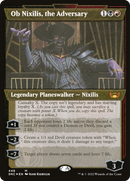 Ob Nixilis, the Adversary (Showcase Art Deco Foil Etched) [Streets of New Capenna]
