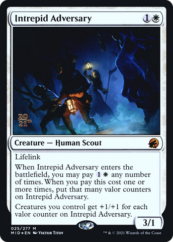 Intrepid Adversary [Innistrad: Midnight Hunt Prerelease Promos]