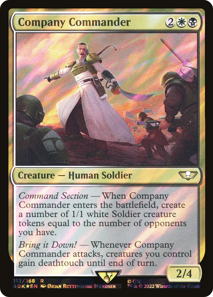 Company Commander (Surge Foil) [Universes Beyond: Warhammer 40,000]
