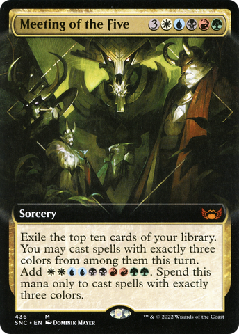 Meeting of the Five (Extended Art) [Streets of New Capenna]