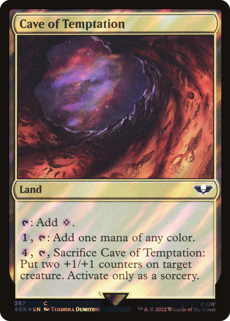 Cave of Temptation (Surge Foil) [Universes Beyond: Warhammer 40,000]